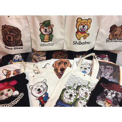 シュナウザー おしゃれユニセックスTシャツ｜親子コーデ・カップル・大人兼用・子供用あり｜台湾デザイン・日本制作発送｜即納・送料無料